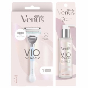 まとめ買い VENUSヴィーナス ジレットヴ ィーナス VIOヘアスキン 女性用 カミソリ 本体替刃1個付+2 イン1 クレンザー+シェーブジ