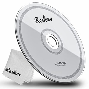 Reshow 乾式 レンズクリーナー CD/DVD用 - 光学系にダメージを与えない - マイクロファイバークロス、クリーニングディスクを含む