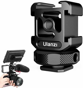 Ulanzi PT-12 ホットシューアダプター 3コールドシューマウント サポートマイク ビデオライト モニター a6300/a6400/a6