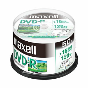 限定maxell 録画用 1回録画用 CPRM対応 DVD-R 120分 16倍速対応 インクジェットプリンタ対応ホワイトワイド印刷 23mm