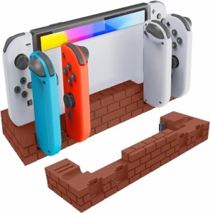 Switch & Switch 有機EL専用ジョイコン 充電スタンド AriKroii Joy-Con コントローラー充電 4台同時充電 ジョイ