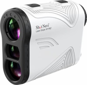 Shot Navi(ショットナビ) ゴルフ レーザー距離測定器 LaserSniper X1 Fit2 WH 軽量・超コンパクト 高低差 レーザ