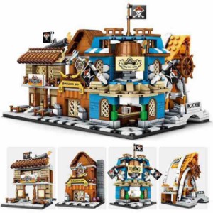 ブロック互換 レゴ 互換品 レゴミニモジュール式パイレーツBAR 他4個Aセット レゴブロック LEGO クリスマス プレゼント