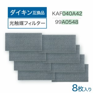 ダイキン互換品 集塵・脱臭フィルター（枠なし） KAF040A42 99A0548 8個入り kaf040a42 99a0548