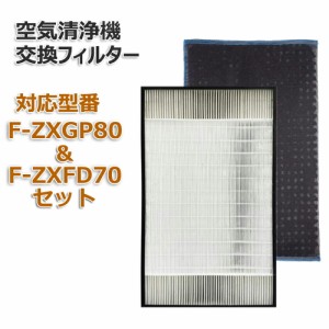 合計2枚セット F-ZXGP80 F-ZXFD70 集塵フィルター 脱臭フィルター　パナソニック(PANASONIC)互換品