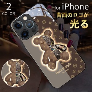 iPhone14 Pro ケース 韓国 かわいい iPhone13 Pro スマホケース iPhone12 Pro おしゃれ 光る クマ iPhone13 Pro 耐衝撃 TPU iPhone SE 第