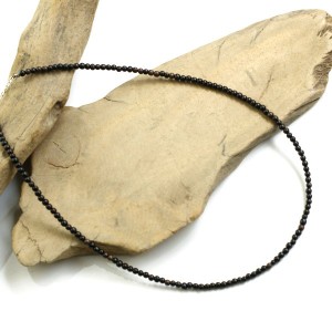数珠 ネックレス 黒檀 エボニー 3mm ネックレス 木製 木 メンズ レディース アクセサリー 黒 ブラック ウッド シンプル 通販 エボニー