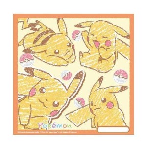 バンビーナ ハンカチ ポケットモンスター オレンジ 30×30cm 56186