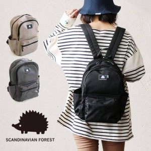 SCANDINAVIAN FOREST リュック バッグ カバン 鞄 メンズ レディース ハリネズミ デイバッグ 多ポケット 多収納 ナイロン100％ 耐久性 撥