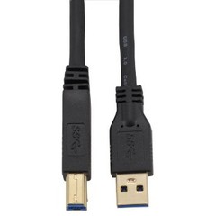 USB3.0ケーブル TypeA/TypeB 3m 黒｜PC-N2059 05-2059 オーム電機