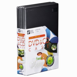 OHM DVD＆CDケース スリム 5個入 OA-RDVS-5PK 01-3284 オーム電機