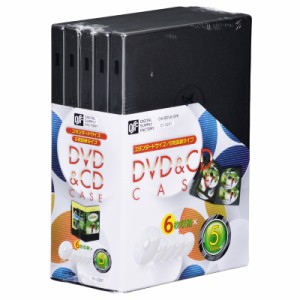 OHM DVD＆CDケース 6枚収納 5個入 OA-RDV6-5PK 01-3291 オーム電機