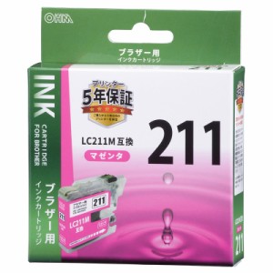 ブラザー互換インク LC211M マゼンタ_INK-B211B-M 01-4272 オーム電機