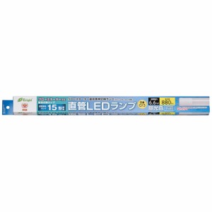 直管LEDランプ 15形相当 G13 昼光色 グロースターター器具専用 片側給電仕様 ダミースターター付_LDF15SS・D/6/8 06-0914 オーム電機