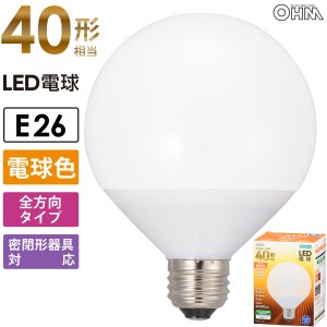 LED電球 ボール電球形 E26 40形相当 電球色｜LDG4L-G AG51 06-3161 オーム電機