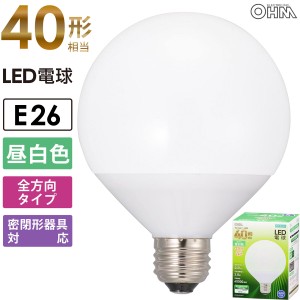 LED電球 ボール電球形 E26 40形相当 昼白色｜LDG4N-G AG51 06-3162 オーム電機