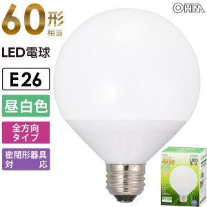 LED電球 ボール電球形 E26 60形相当 昼白色｜LDG7N-G AG51 06-3165 オーム電機