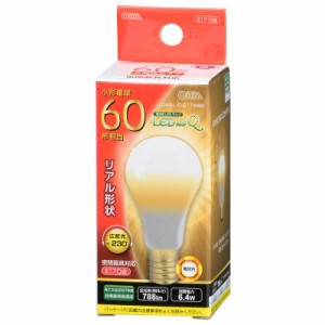 LED電球 小形 E17 60形相当 電球色｜LDA6L-G-E17 IH92 06-3441 OHM オーム電機