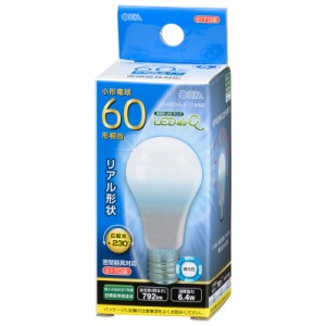 LED電球 小形 E17 60形相当 昼光色｜LDA6D-G-E17 IH92 06-3442 OHM オーム電機