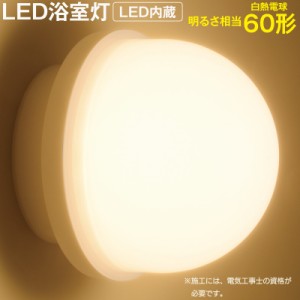 LED浴室灯 60形相当 電球色 要電気工事｜LT-F369KL 06-3907 オーム電機