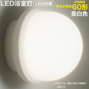 LED浴室灯 60形相当 昼白色 要電気工事｜LT-F369KN 06-3908 オーム電機