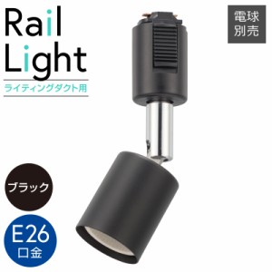 レールライト ライティングダクト用 E26口金 ブラック｜ORL-E2601-K 06-5006 オーム電機