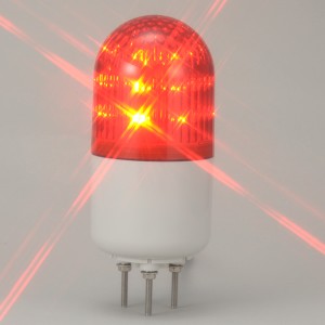 LED回転灯 赤 ORL-1 LED18個使用 サイズ小 07-1575 オーム電機 