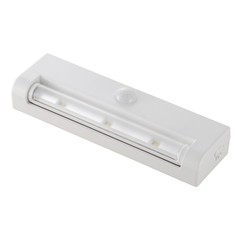 オーム電機 ＬＥＤセンサーライト 電池式 ホワイト NIT-L033M-W 07-9757