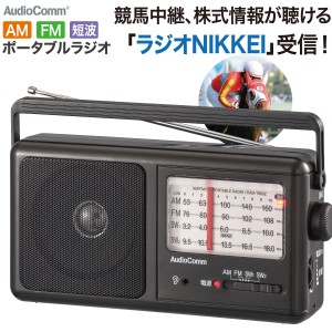 AudioCommポータブル短波ラジオ AM/FM｜RAD-T900Z 07-9819 オーム電機