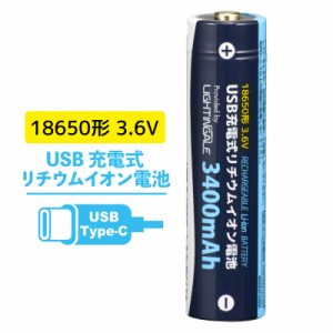 USB充電式リチウムイオン電池 18650形 3400mAh｜BTJ-1865034-LIT 08-1313 オーム電機