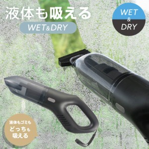 掃除機 吸水 充電式ハンディークリーナー WET&DRY｜SOJ-HC02R 08-3289 オーム電機