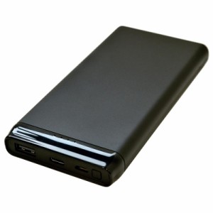 ラスタバナナ モバイルバッテリー 10000mAh USBTypeA・TypeC ブラック｜RLI100M2A02BK 15-8620