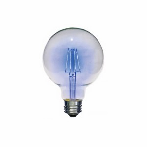 グローバル AMEDAMA フィラメントLEDカラー電球 G95/E26 ブルー｜FLDC-G95B 16-6574