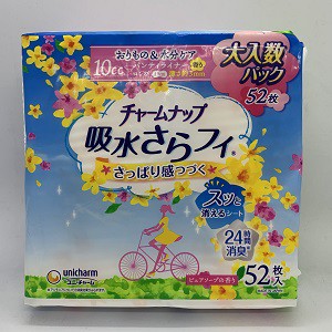 ユニチャーム チャームナップ吸水さらフィロングパンティライナー香り52枚【チャームナップ】 ２４個セット