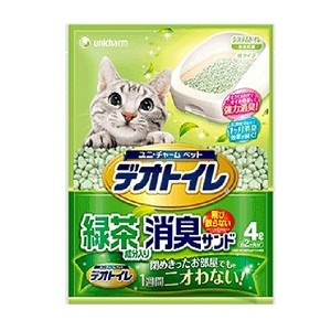 ユニ・チャーム デオトイレ 飛び散らない緑茶成分入り消臭サンド 4L【デオトイレ】