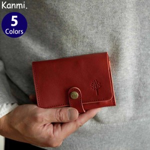 日本製 Kanmi. /カンミ ドロップツリー  ショートウォレット WL22-23 かんみ 二つ折り財布 財布 ミニ財布 コンパクトウォレット カードケ