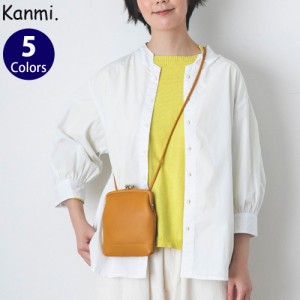 Kanmi./カンミ itsu mono ふたごがま口ポシェット B23-82 ミニバッグ ショルダー レディース ポシェット 本革 レザー 日本製