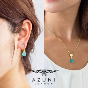 AZUNI LONDONアズニ ロンドン ATHENA Kate スモールドロップ ネックレス＆イヤリングセット レディース アクセサリー 天然石