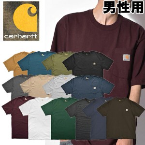 カーハート メンズ 半袖Tシャツ 米国基準サイズ ワークウェア ポケット ショートスリーブ CARHARTT 2025-0060