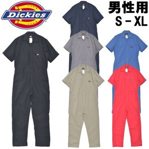 ディッキーズ ショートスリーブカバーオール 男性用 DICKIES SHORT SLEEVE COVERALL 33999 メンズ 半袖つなぎ (2077-0062)