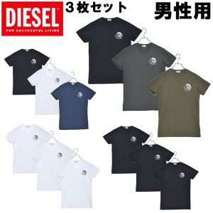 ディーゼル UMTEE マイケル 3パック Tシャツ 3枚セット 男性用 DIESEL UMTEE MICHAEL 3P TEE 00SHGU 0TANL メンズ 半袖Tシャツ (2316-033