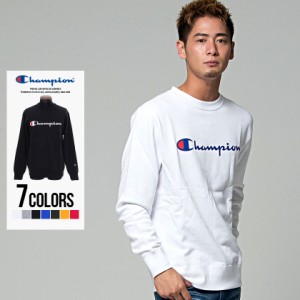 トレーナー メンズ 長袖 Champion チャンピオン フルロゴクルーネックスウェットTシャツ 即日発送 トップス スウェット プリント 刺繍 ブ