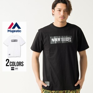 セール SALE Tシャツ メンズ 半袖 Majestic マジェスティック S S BOX PRINT T 即日発送 クルーネック トップス ボックスロゴ プリント 