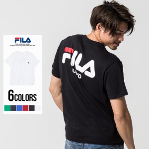 セール SALE Tシャツ メンズ 半袖 FILA フィラ プリントTシャツ 即日発送 トップス インナー カットソー バックプリント ロゴ ポケット 