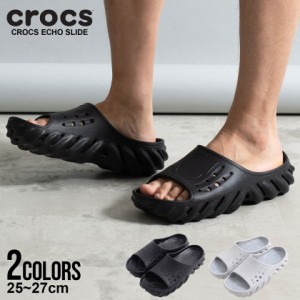 クロックス CROCS メンズ レディース ブランド おしゃれ サンダル エコースライド 定番 厚底 ユニセックス 男女兼用 ブラック グレー 黒 