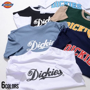 Dickies ディッキーズ Tシャツ メンズ 半袖 トップス カットソー クルーネック ロゴ プリント 綿100% ユニセックス ブランド ホワイト グ