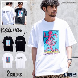 セール SALE Keith Haring キースへリング Tシャツ メンズ 半袖 半袖Tシャツ おしゃれ カットソー プリント ロゴ アート ユニセックス ブ