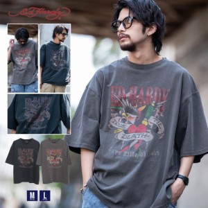 ED HARDY エドハーディー Tシャツ メンズ ブランド おしゃれ 半袖 半袖Tシャツ 大きいサイズ トップス カットソー インナー クルーネック