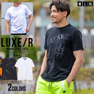 セール SALE Tシャツ メンズ おしゃれ 半袖 半袖Tシャツ カットソー ロゴ PU ワッペン 白T 白Tシャツ M L ゴルフ ゴルフウェア ゴルフウ