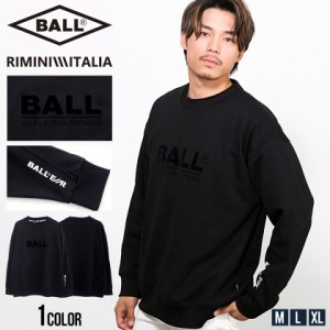 BALL ボール トレーナー メンズ おしゃれ スウェット スエット 大きいサイズ プルオーバー プリント ロゴ ブランドロゴ オーバーサイズ 